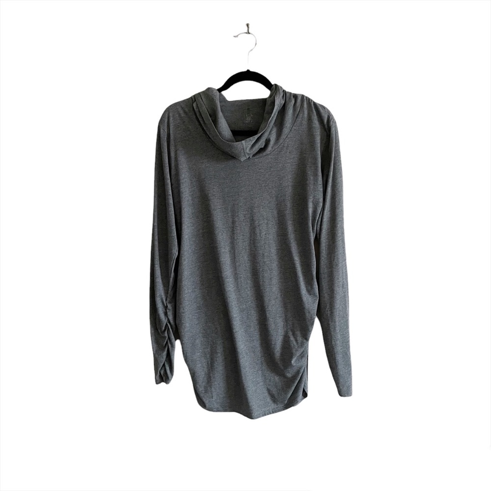 Lucy Athleisure Loungewear Cowl Hoodie Hooded Pullover Sweatshirt Stretch Large